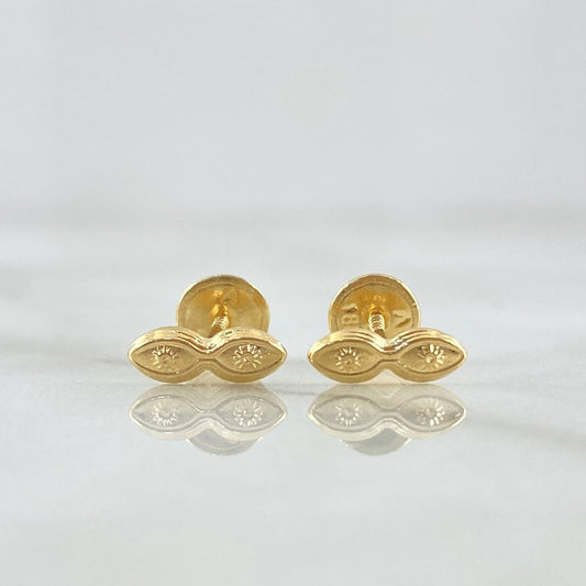 Topos Ojos De Santa Lucia 0.65gr / 1.2cm / Oro Amarillo 18K