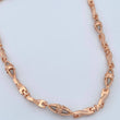 Cadena Dubai 104.1gr / 69.8cm / 8.2mm Dos Oros Blanco Rosa 18K $