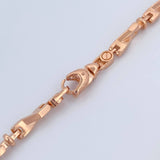 Cadena Dubai 104.1gr / 69.8cm / 8.2mm Dos Oros Blanco Rosa 18K $