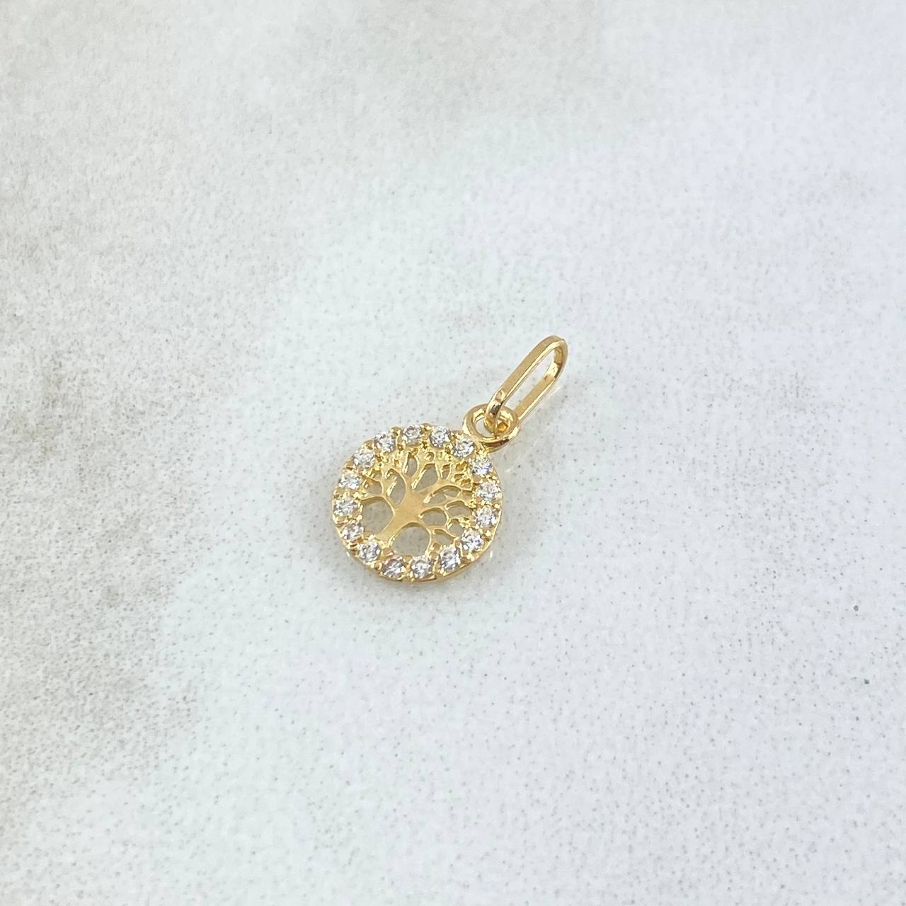 Dije Arbol De La Vida 0.3gr / 1.4cm / Oro Amarillo 18K *
