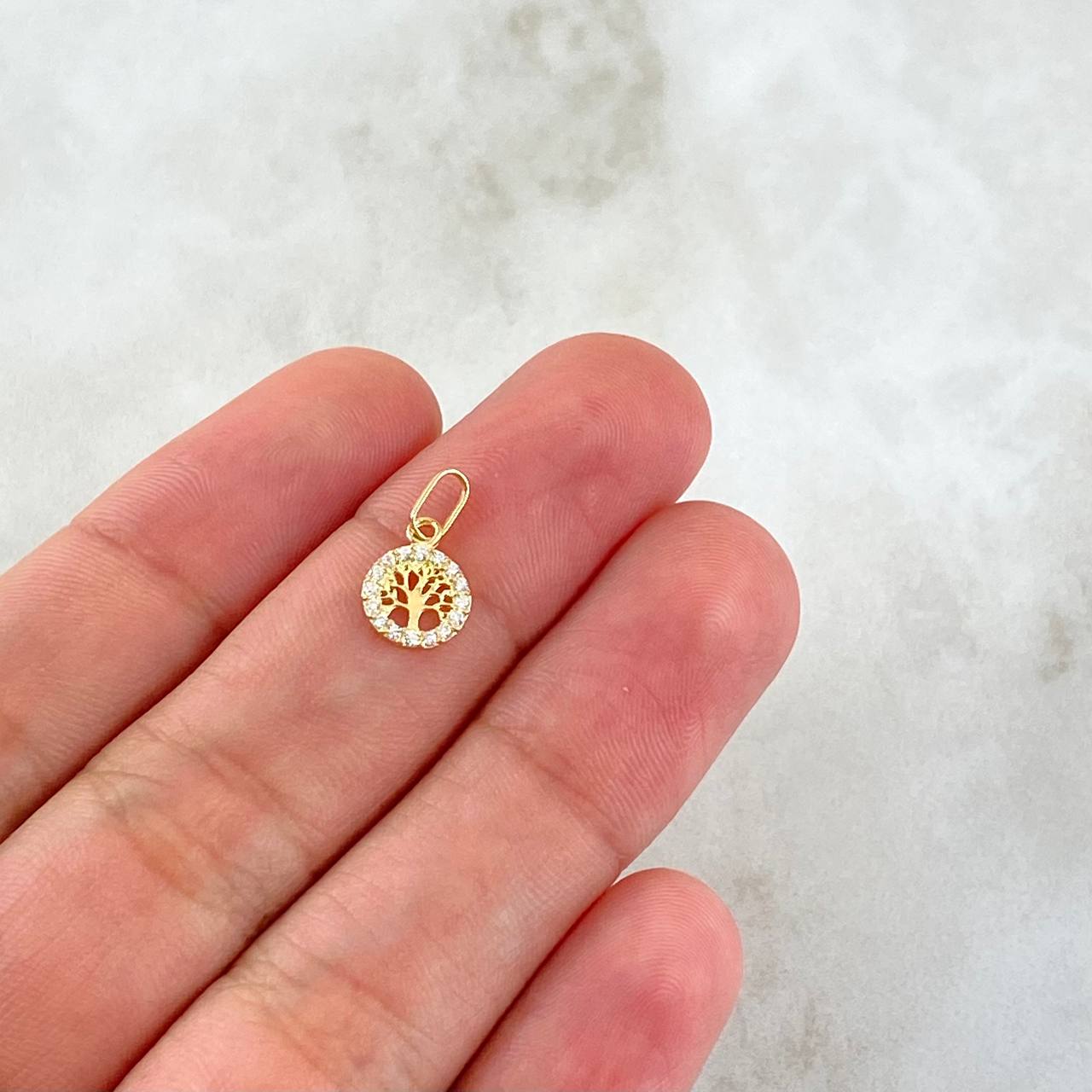 Dije Arbol De La Vida 0.3gr / 1.4cm / Oro Amarillo 18K ©