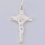Dije Cruz Cristo San Benito 2.05 g / 3.4 cm Plata 925