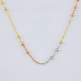 Cadena Aro Seguido Bolas 1.85 g / 48.5 cm / 18 mm Tres Oros 18K