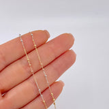 Cadena Aro Seguido Bolas 1.85 g / 48.5 cm / 18 mm Tres Oros 18K