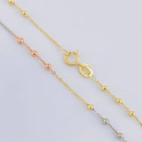 Cadena Aro Seguido Bolas 1.5 g / 39.5 cm / 1.8 mm Tres Oros 18K