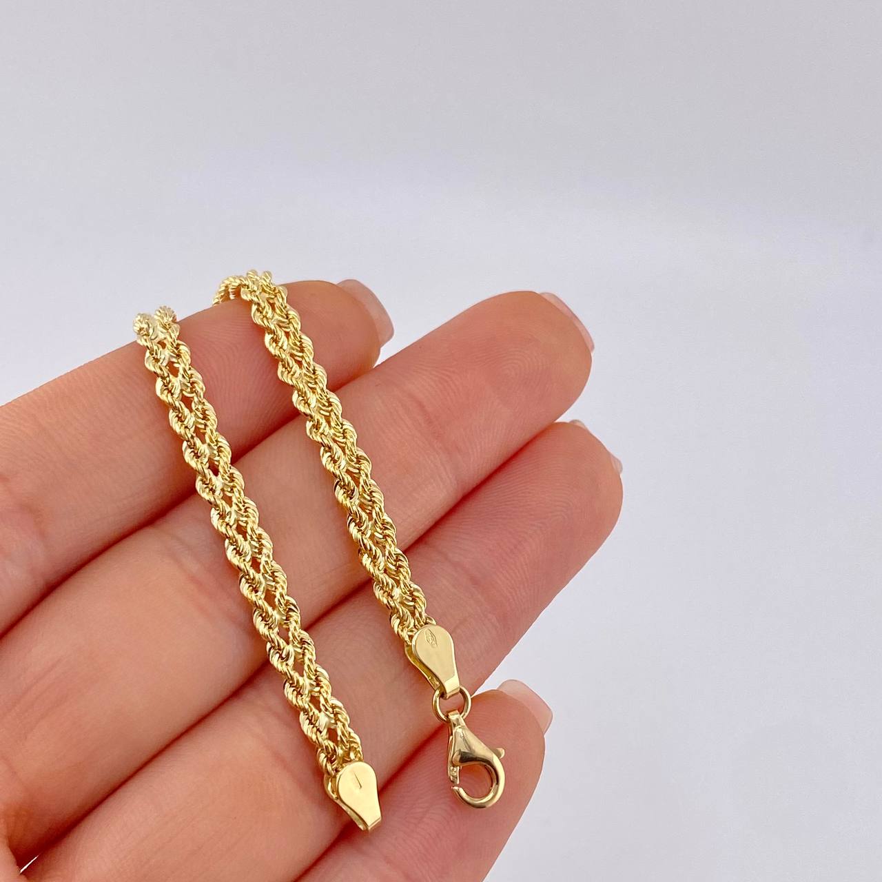 Pulso Lazo Secuencial 3.05 g / 18.5 cm / 4.3 mm Oro Amarillo 18K