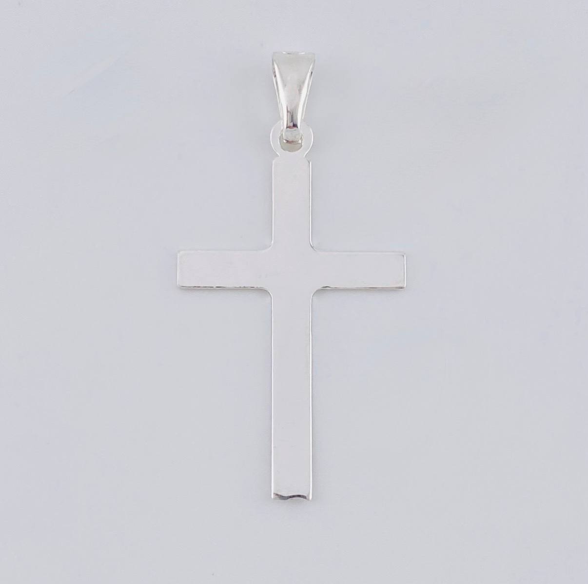 Dije Cruz Lisa 1.6 g / 4 cm Plata 925