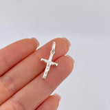 Dije Cruz Cristo 0.95 g / 2.5 cm Plata 925