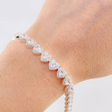 Pulso Corazones 17 g / 18.5 cm / 7.1 mm Plata 925