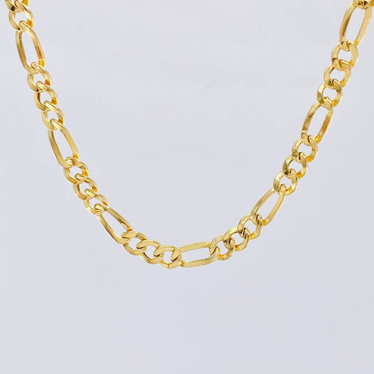 Cadena Figaro 13.1 g / 61 cm / 6.5 mm Oro Amarillo 18K