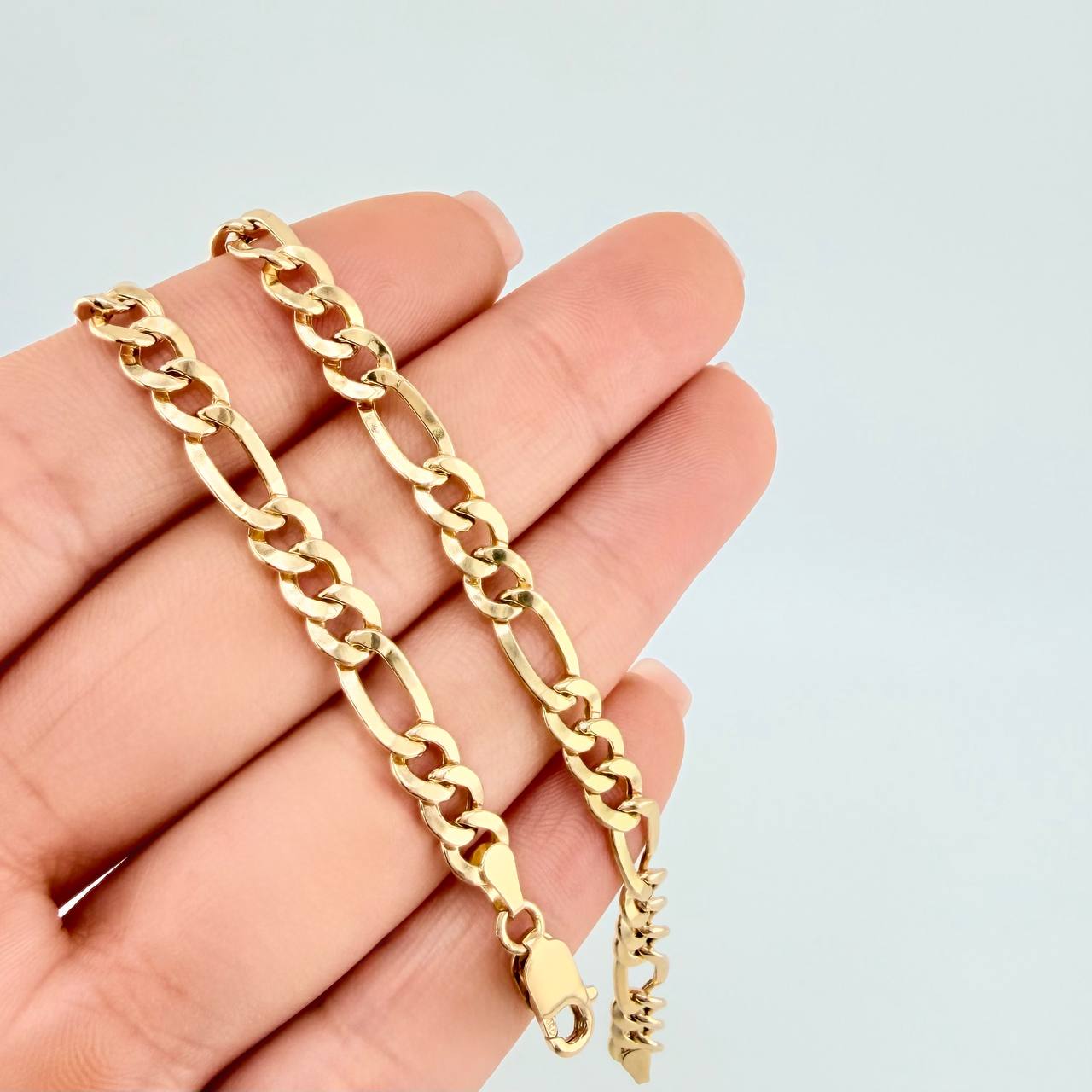 Cadena Figaro 13.1 g / 61 cm / 6.5 mm Oro Amarillo 18K