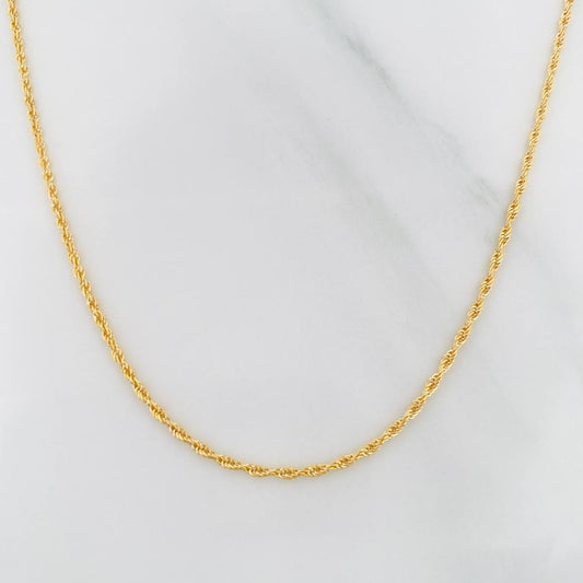 Cadena Lazo 0.95g / 50cm / 1.2mm Oro Amarillo 18K