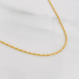 Cadena Lazo 0.95g / 50cm / 1.2mm Oro Amarillo 18K