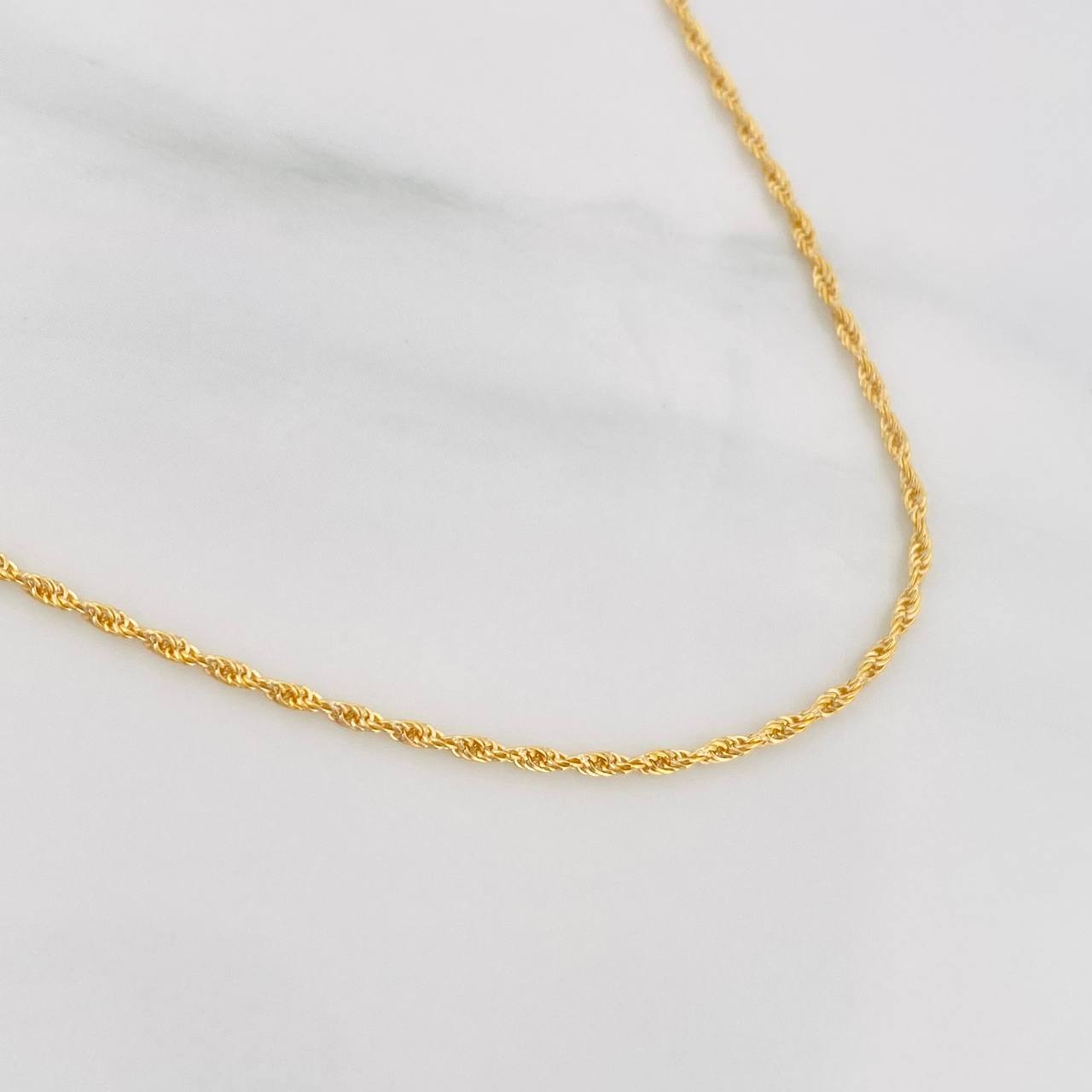Cadena Singapur 1g / 50cm / 1.18mm Oro Amarillo 18K