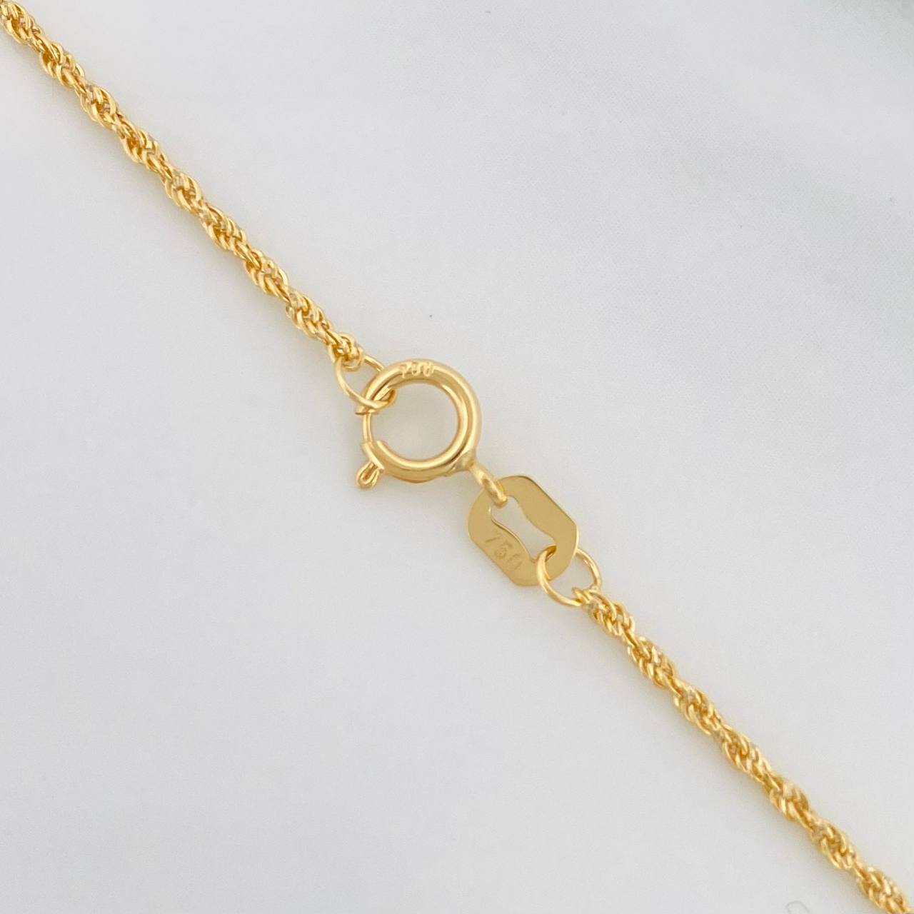 Cadena Lazo 0.95g / 50cm / 1.2mm Oro Amarillo 18K