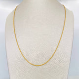 Cadena Lazo 0.95g / 50cm / 1.2mm Oro Amarillo 18K