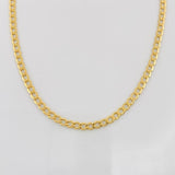 Cadena Cubana 2.4g / 60cm / 2mm Oro Amarillo 18K
