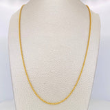 Cadena Lazo 4.4g / 50cm / 2.23mm Oro Amarillo 18K