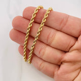 Cadena Lazo 7.25g / 60cm / 3mm Oro Amarillo 18K