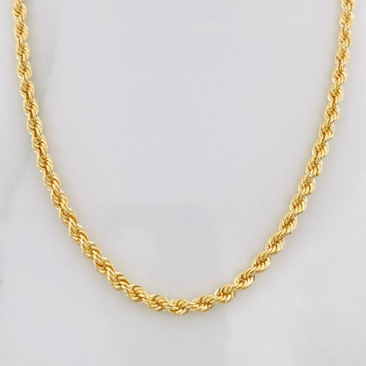 Cadena Lazo 4.4g / 50cm / 2.4mm Oro Amarillo 18K