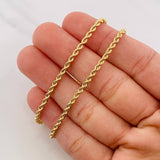 Cadena Lazo 4.35g / 50cm / 2.4mm Oro Amarillo 18K