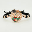 Pulsera Tejida Pato Millonario Oro Rosa 18K