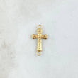 Herraje Cruz Cristo 0.45gr / 2.1cm / Texturizado Oro Amarillo 18K ©