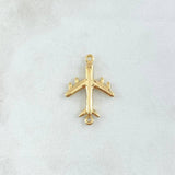 Herraje Avion 2.15gr / 2.5cm / Liso Oro Amarillo 18K ©