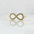 Herraje Infinito 1.2gr / 2.3cm / Circones Negros Oro Amarillo 18K