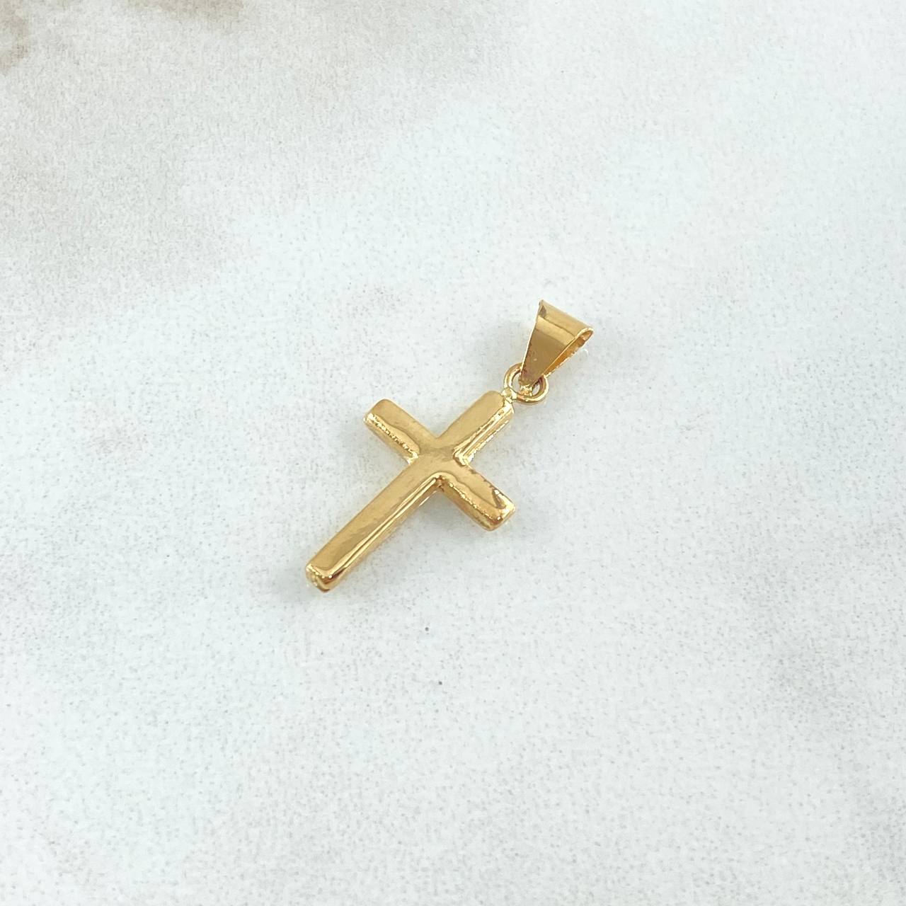Dije Cruz 0.45gr / 2.3cm / Lisa Oro Amarillo 18K