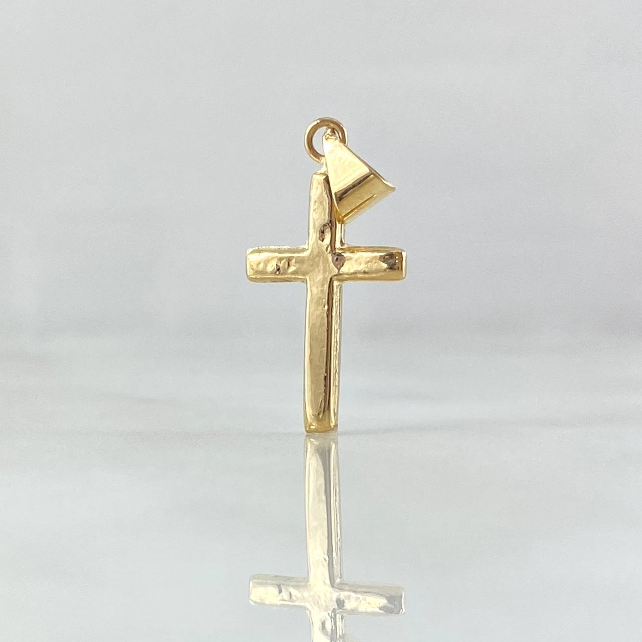 Dije Cruz 0.45gr / 2.3cm / Lisa Oro Amarillo 18K