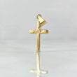 Dije Cruz 0.45gr / 2.3cm / Lisa Oro Amarillo 18K ©