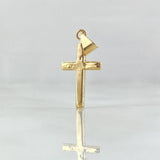 Dije Cruz 0.45gr / 2.3cm / Lisa Oro Amarillo 18K ©