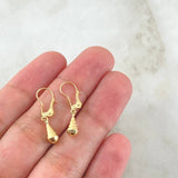 Candongas Lagrimas 0.7gr / 2.3cm / Oro Amarillo 18K