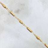 Pulso Rustico Dubai Combinado 1.8gr / 13cm-Oro Amarillo 18K *