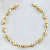 Pulso Rustico RX Combinado 3.25gr / 18cm-Oro Amarillo 18K ©