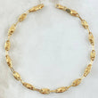 Pulso Rustico GC Rombo diamandato 3.35gr / 20cm-Oro Amarillo 18K