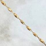 Pulso Rustico GC Rombo diamandato 3.35gr / 20cm-Oro Amarillo 18K
