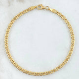 Pulso Garibaldi 3.5gr / 20.5cm / 3.4mm Oro Amarillo +3 18K ©