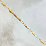 Cadena Rustica Rombo Y Cilindros Intercalados 7.7gr / 63cm-Oro Amarillo 18K ©