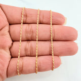 Set Cadena Lazo + Dije Virgen Del Carmen / 1.4gr / 49.5 cm Oro Amarillo 18K