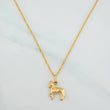 Set Cadena Lazo + Dije Caballo / 1.7gr / 60 cm Oro Amarillo 18K