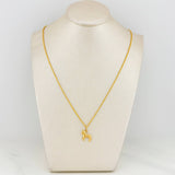 Set Cadena Lazo + Dije Caballo / 1.7gr / 60 cm Oro Amarillo 18K