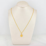 Set Cadena Lazo + Dije Corona / 1.75gr / 60 cm Oro Amarillo 18K
