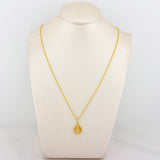 Set Cadena Lazo + Dije San Benito / 1.75gr / 60 cm Oro Amarillo 18K