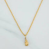 Set Cadena Lazo + Dije Angel / 1.25gr / 50 cm Oro Amarillo 18K