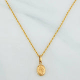 Set Cadena Lazo + Dije Virgen Del Carmen / 1.4gr / 49.5 cm Oro Amarillo 18K