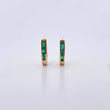 Candongas Bicel 2.95gr / Esmeralda 40 Pts Oro Amarillo 18K (Joya) &