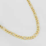 Cadena Figaro 8.95g / 60cm / 4.03mm Oro Amarillo 18K