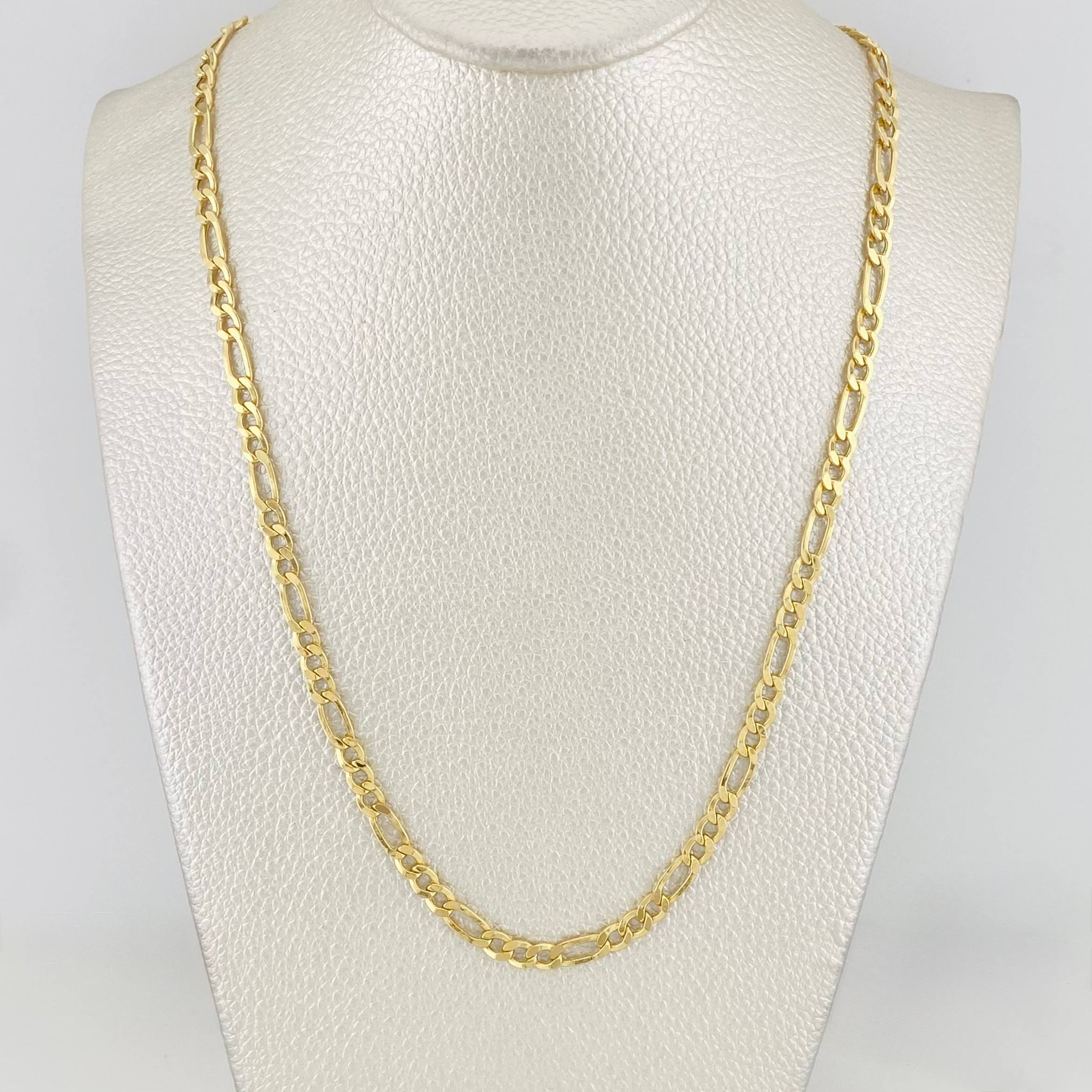 Cadena Figaro 8.95g / 60cm / 4.03mm Oro Amarillo 18K
